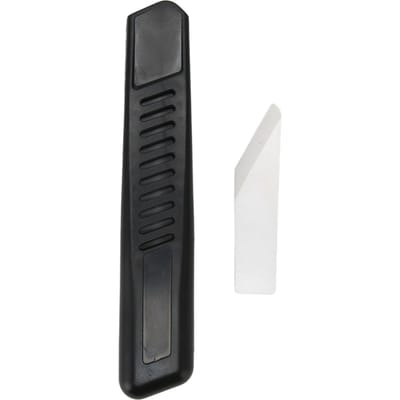 Leren Mes Keramisch Lemmet Plastic Handvat Compact Licht Duurzaam Leer Slijpmes voor Snijden