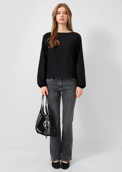 Moderne Middelhoge Bootcut Jeans Dames QS