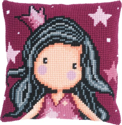 Vervaco - Kruissteekkussen kit - Gorjuss Dreaming - PN-0201825 - Borduren - Borduurpakket - Borduurpakket volwassenen - Borduurpakket kind