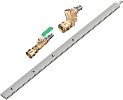 Radiator Reiniger - Slang Reiniger - Voertuig Onderhoud - Dubbele Waterstroom - 60 cm Lengte - Zilver