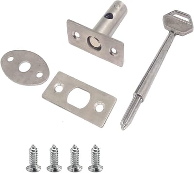 Deur Insteekslot - Klinkslot Buis - Deuren Beveiligen - Roestvrij Staal - 14mm Lock Core - Zilver