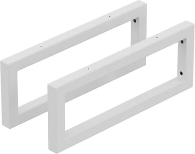 Wastafelhouder - Wandmontage en Plankhouder van Metaal - 40 cm, 2 Stuks