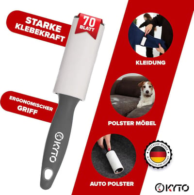 Pluisroller Set - 840 Vellen - Inclusief 3 Ergonomische Handgrepen - Herbruikbaar - Voor Huisdiereigenaren