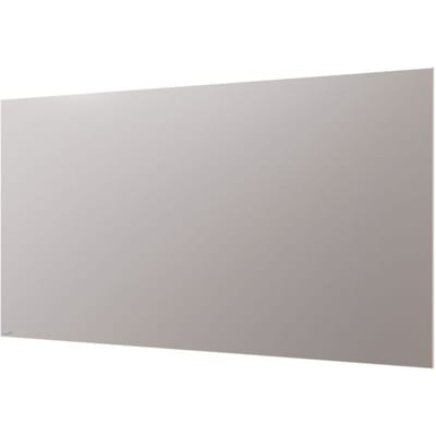 Legamaster glasbord, met 2 magneten & 1 glasbordmarker, B 2000 x D 4,4 x H 1000 mm, gehard veiligheidsglas, mat, warm grijs