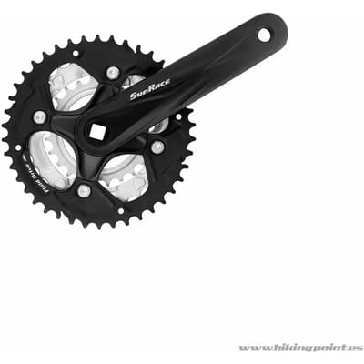 SunRace crankstel FCM500 24-34-42T 170 mm