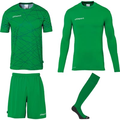 Uhlsport Prediction Goalkeeper Bundle Green - Keepershandschoenen - Maat L