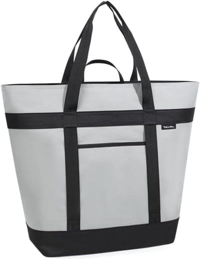 Geïsoleerde Koeltas - Zachte Koelbox - Picknick en Reizen - Lekvrij en Gemakkelijk - 40 Liter Capaciteit - Grijs