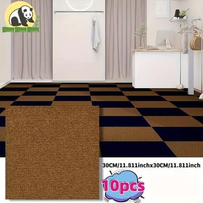 10 stuks antislip vloertegels tapijt wandtegels anti-fouling zelfklevende vierkante tapijtstickers huisdecoratie kamer vloer- en wanddecoratie 10pcs