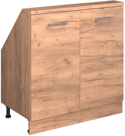 Vicco Rion Kast voor schuine wand – met 2 deuren Krachtige eik goud
