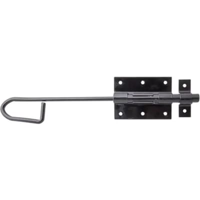 Alberts Stanggrendel Met Bevestigd Tegenstuk - Verzinkt Staal Met Kunststof Coating - 300x13,5 Mm