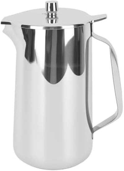 Moderne Roestvrijstalen Waterkan van 2 Liter met Ergonomische Handgreep