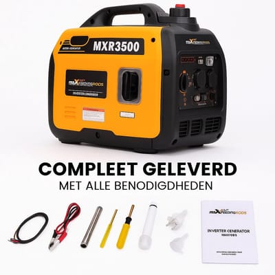 Inverter Stroomgenerator 3300 W - Benzine, 4-Takt, Superstil, Met USB en 230V Stopcontacten - Noodstroomaggregaat voor Camping, Reizen en Oorlogsnood