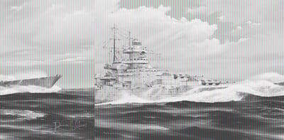 Trumpeter Modelbouwpakket Schepen - 03714 German Gneisenau Battleship Plastic - 1:200 - Modelbouw