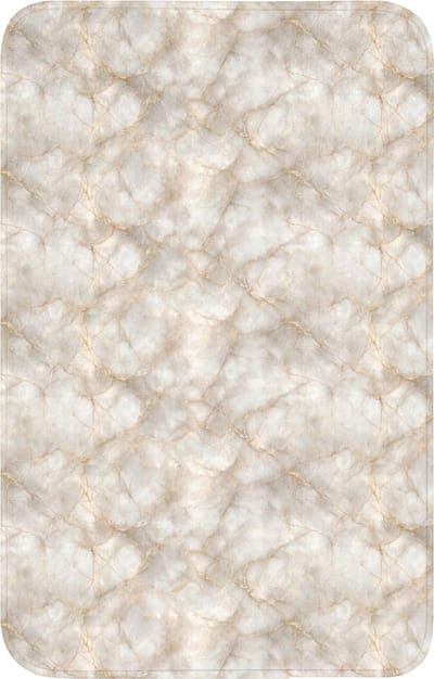 WC mat 50x80 cm - Antislip - Zandkleurig - Marmer - Natuursteen - Toiletmat - Vloermat - Douchemat - Toilet tapijt - Toiletmatten