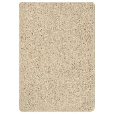 vidaXL - Vloerkleed - shaggy - anti-slip - 120x170 - cm - crèmekleurig