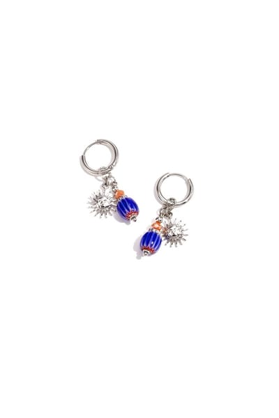 Sun Happy Charm oorbellen - Verkleurt Niet - Cadeau - Goudlief