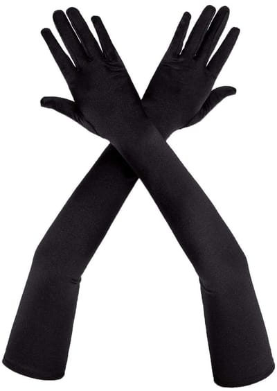 Dailygoods- Handschoenen Satijn 53 cm - Lange Handschoenen - Avondfeest - Danshandschoenen - Eén Maat - Duurzaam en Comfortabel - Avondhandschoenen