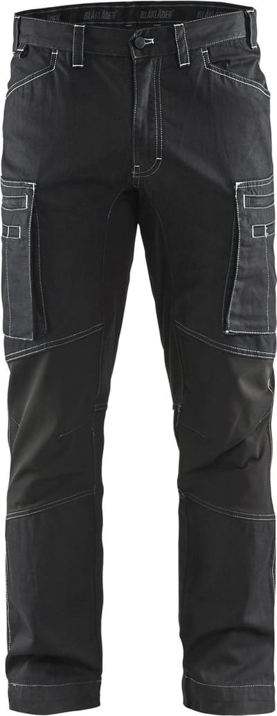 Blaklader Service werkbroek denim stretch 1459-1142 - Zwart - C44