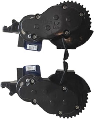 Robotstofzuiger Wielen - Vervangende Onderdelen - Stofzuigen Optimaliseren - Stabiele Beweging - 10 x 5 x 2 cm - Zwart