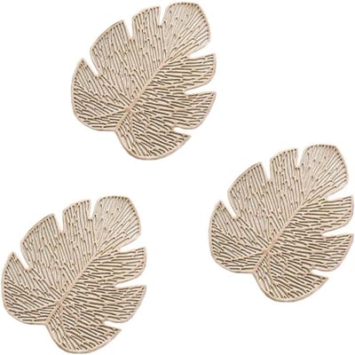 Stijlvolle Monstera Blad Onderzetters voor Tafelbescherming, Perfect voor Dranken, Feestjes en Cadeaus, Set van 4