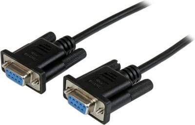 StarTech 1 m zwarte DB9 RS232 seriële nullmodemkabel F/F