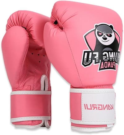 Bokshandschoenen Kinderen - Vechtsport Handschoenen - Training en Wedstrijd - Versterkte Vuisthoes - 6 oz - Roze