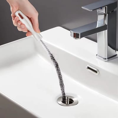 Flexibele Ontstopper Borstel voor Afvoer – Lange Reinigingsborstel voor Keuken, Badkamer en Riool – Effectieve Verwijderaar van Haar, Verstoppingen en Vuil