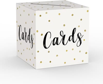Luxe Cadeaubox met Gouden Stippen voor Kaarten en Cadeaus