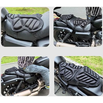 Motorfietskussen, 2 STUKS Universele Koelende Motorzadelpad Antislip 3D Zadelhoes voor Front and Rear