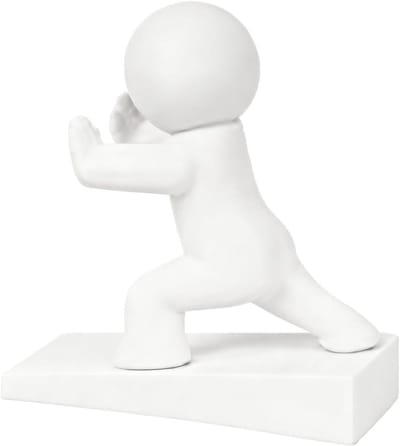 Decoratieve deurstopper - Deurwig - Deur openhouden - Krasbestendig antislip - 12.2 cm - A