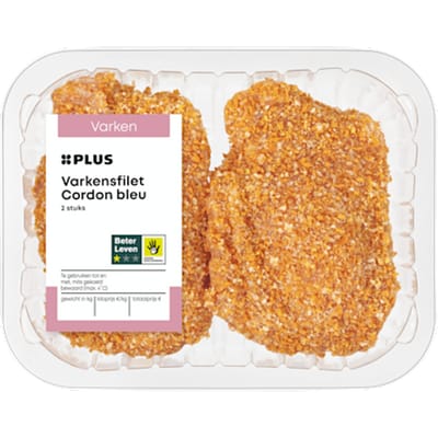 Varkens cordon bleu 2 stuks