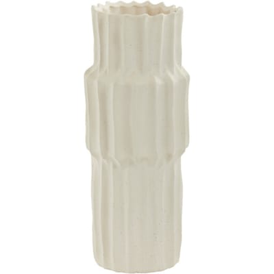 Light & Living Vaas Longa Keramiek, 36cm - Crème
