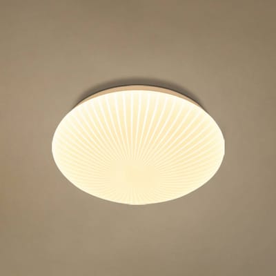 Searchlight LED plafondlamp Malta, Ø 29 cm, wit, acryl, CCT