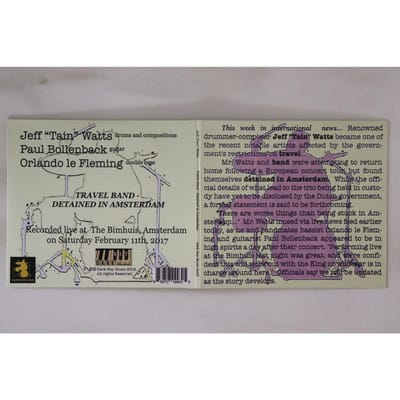 CD JEFF TAIN WATTS Detained In Amsterdam NONE DARK KEY MUSIC 2018 US Jazz Gebruikt gray
