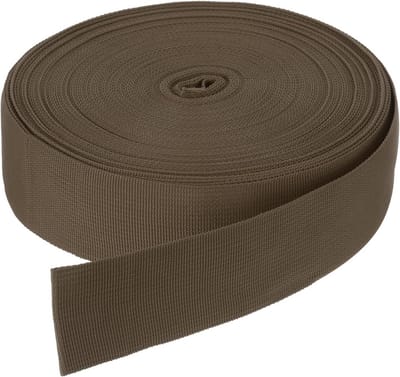 Sterk Nylon Band Nylon Singelband - Platte Band voor Handwerk, Tassen en Buitengebruik - Donkerbruin