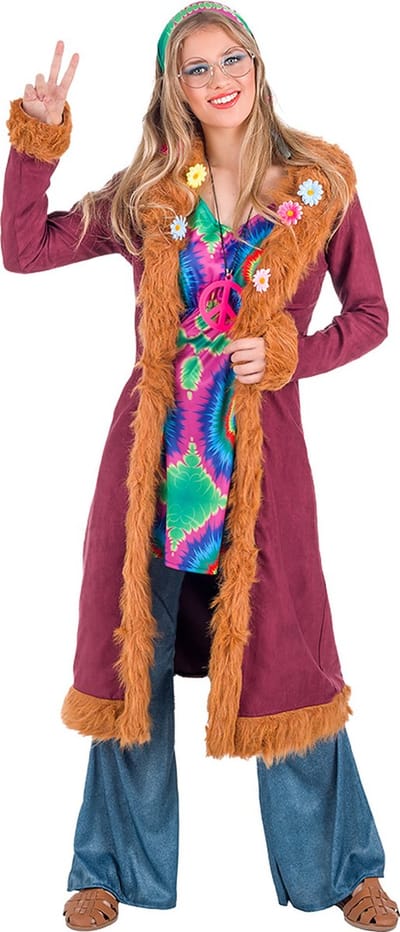 Boland - Kostuum Happy hippie (S) - Volwassenen - Hippie - 60's & 70's - Flower Power