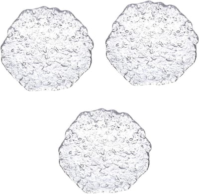 Set van 3 Glazen Salatschalen van 15 cm - Creatieve Serveerschalen voor Salade, Toetjes en Snacks, Perfect voor Feestjes en Gezellige Avonden