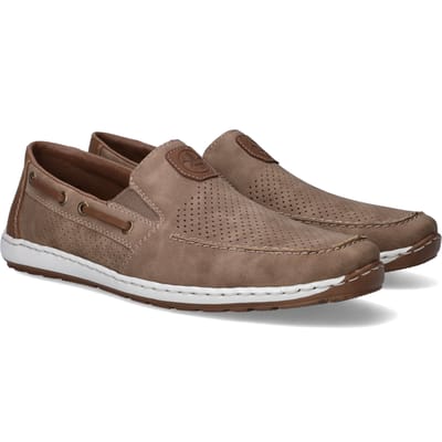 Rieker Instappers - Heren - Taupe - Maat:42