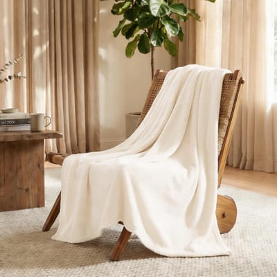 Dailygoody - Flanellen Deken - Warm en Zacht - 150 x 200 cm - Crèmekleurig - Ideaal voor Knuffelen - Geschikt voor Eenpersoonsbed en Tweepersoons