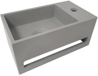 Wiesbaden Julia fontein Solid Surface 35 x 20 x 16 cm betonlook rechts