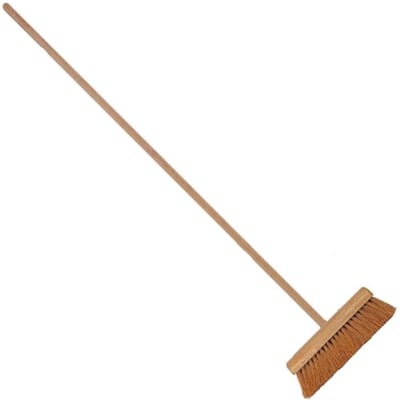 Benson Zaalveger / Zaalbezem Cocos - 30 cm.(Inclusief 150cm. Steel)
