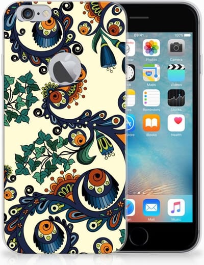 Siliconen Hoesje Apple iPhone 6 Plus | 6s Plus Barok Flower