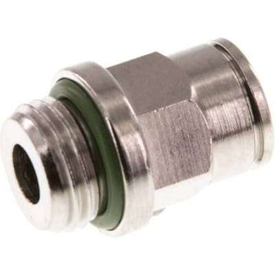 8mm x G1/4'' Messing Insteekfitting Buitendraad FKM [2 Stuks]