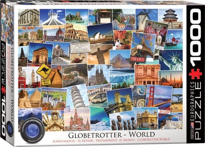 Eurographics - Globetrotter World - 1000 stukjes 68×48cm (b×h) - Legpuzzel