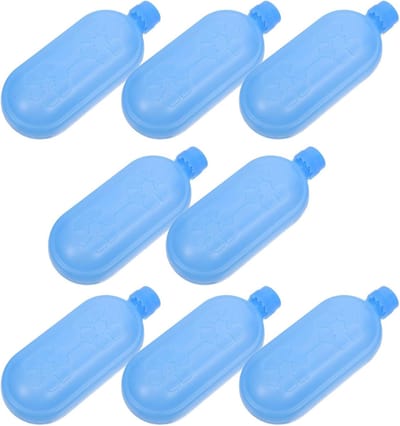 Herbruikbare Koelelementen - Vriesblokken IJsblokjes - Lange Koeling - Herbruikbaar Lange Tijd - 12x5x3.5 cm - Blauw