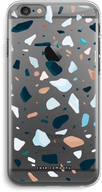 Case Company® - Hoesje geschikt voor iPhone 6 PLUS / 6S PLUS hoesje - Terrazzo N°13 - Soft Cover Telefoonhoesje - Bescherming aan alle Kanten en Schermrand