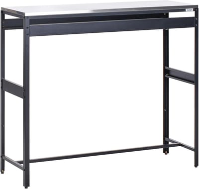 Stalen Tuinkast - Buitenkeuken Bartafel - Terras Buiten Leven - Roestvrijstaal Aanrecht - 120x40x105 cm - Zwart