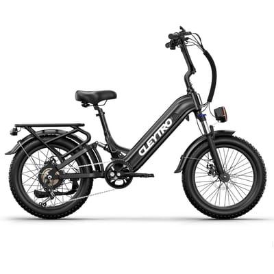 TIFGALOP adult electric bicycle, 48V 20Ah lithium battery, 45-90 km range, 20-inch wide tire electric mountain bike, full suspension M zwart