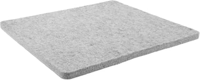 Strijkmat Vilt - Strijkonderlegger Tafel - Kreukvrij Strijken - Hittebestendig Vocht absorberend - 35x35 cm - Grijs