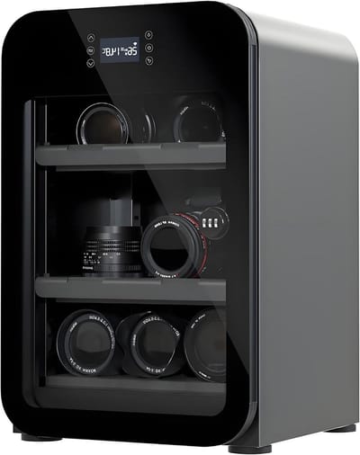 Droogkast Camera - Vochtdroogbox Ontvochtiger - Apparatuur Beschermen - Stil Geruisloos Werken - 40 Liter - Zwart